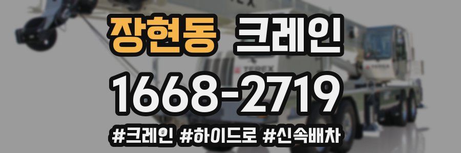 장현동 크레인 작업