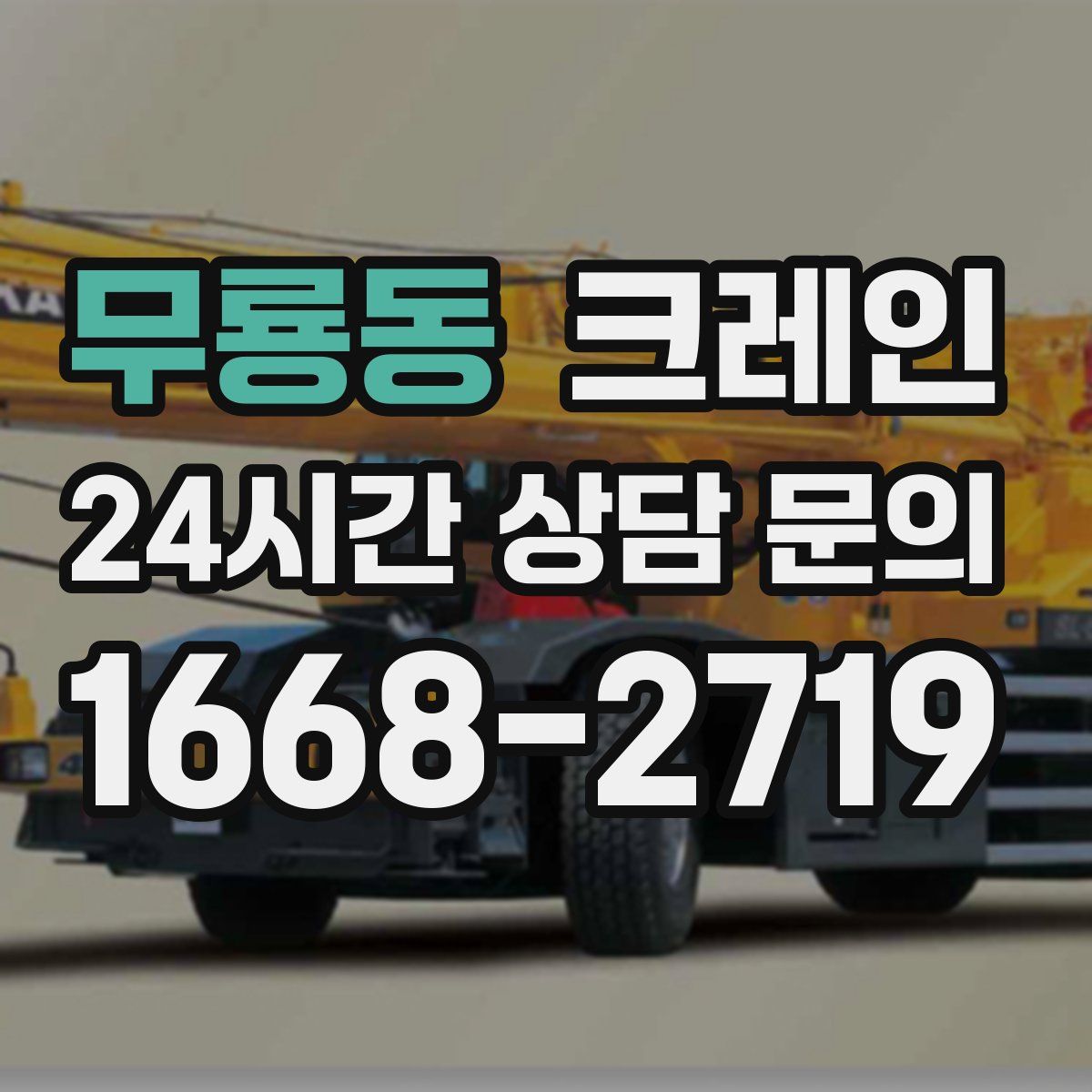 무룡동 카고 크레인