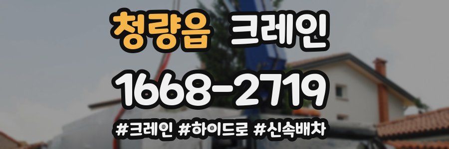 청량읍 크레인 작업