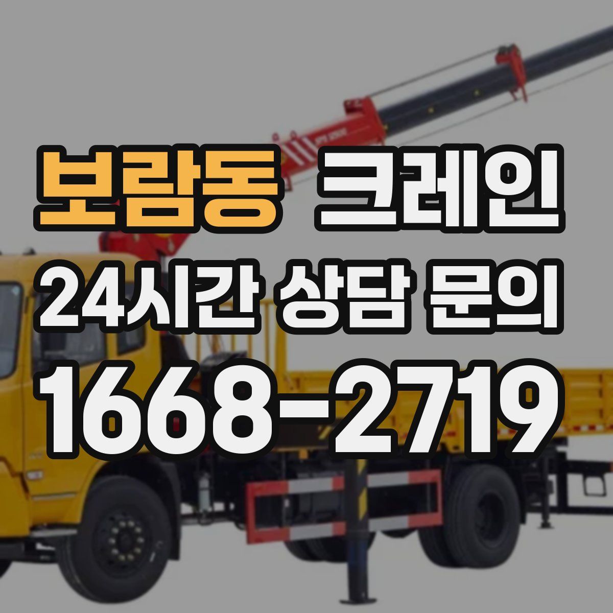 보람동 카고 크레인