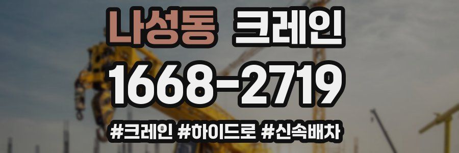 나성동 크레인 작업