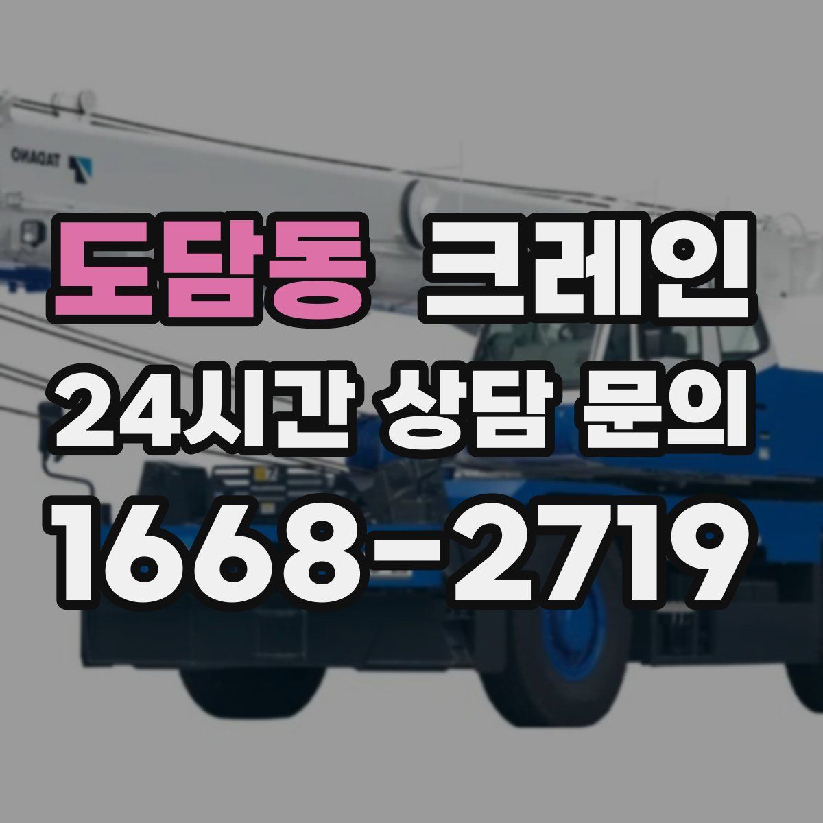 도담동 카고 크레인