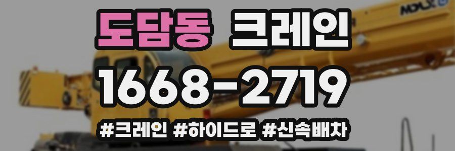 도담동 크레인 작업