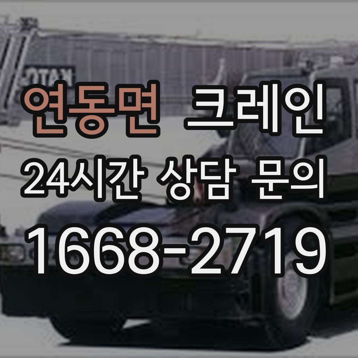 연동면 카고 크레인