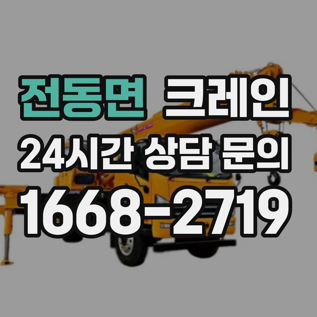 전동면 카고 크레인