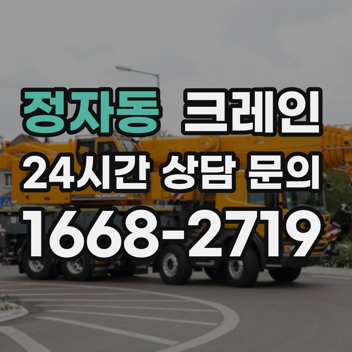 정자동 카고 크레인