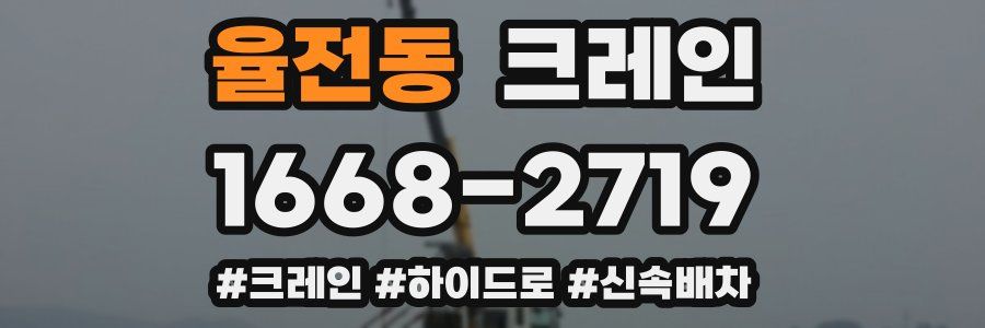 율전동 크레인 작업