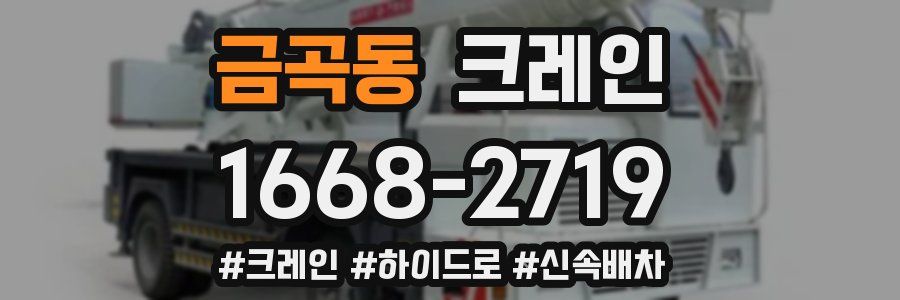 금곡동 크레인 작업