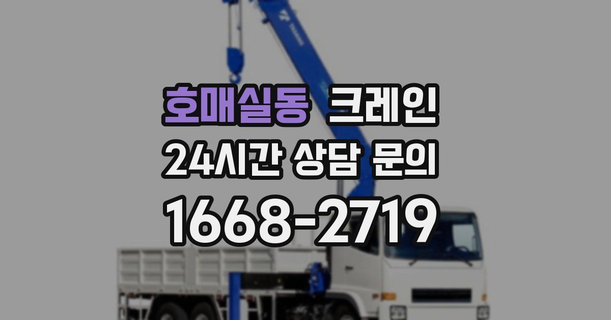 호매실동 크레인