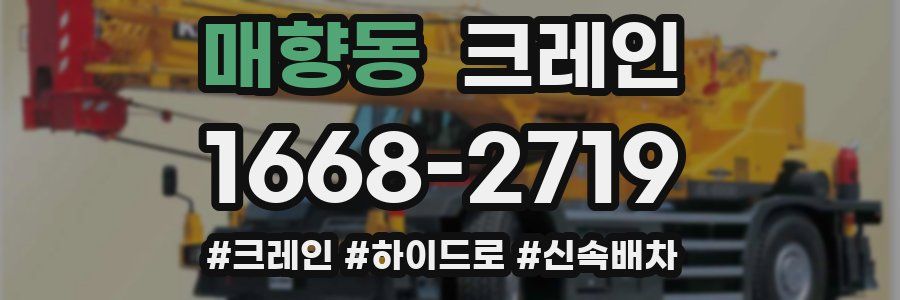 매향동 크레인 작업