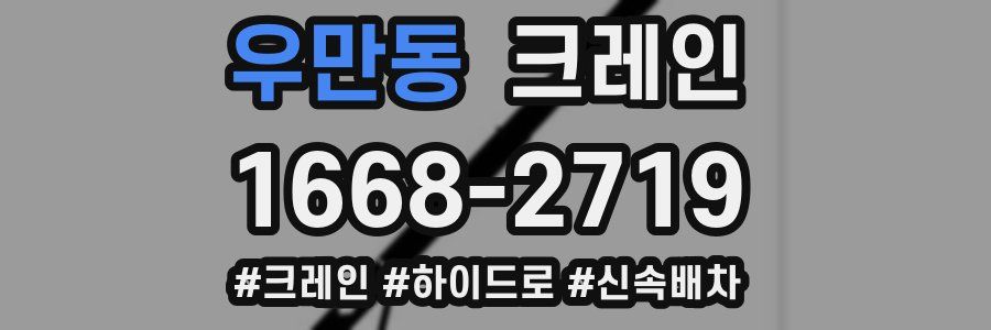 우만동 크레인 작업