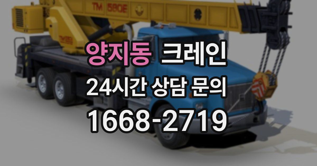 양지동 크레인