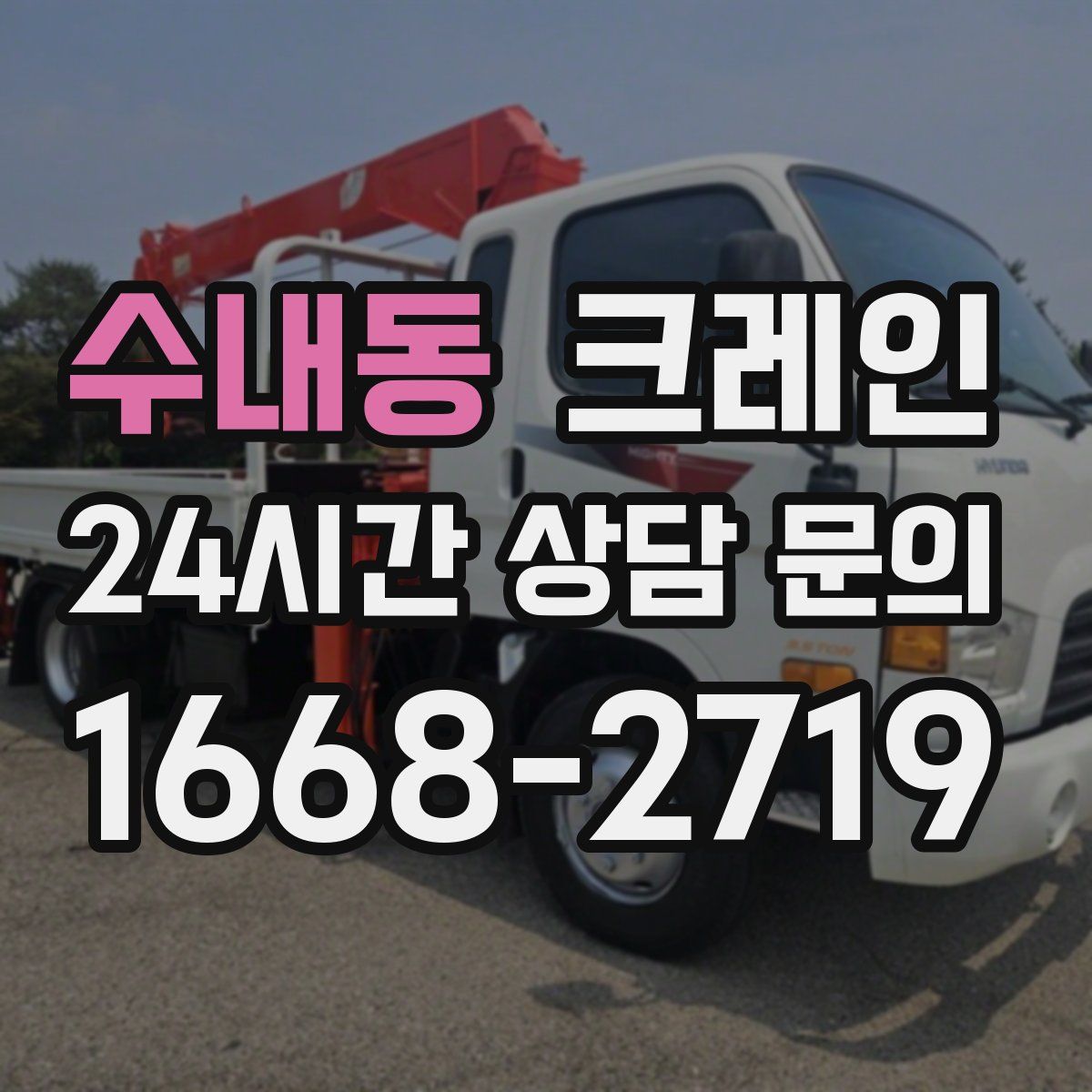 수내동 카고 크레인