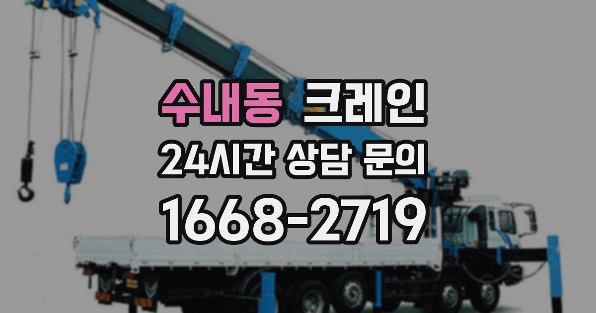 수내동 크레인