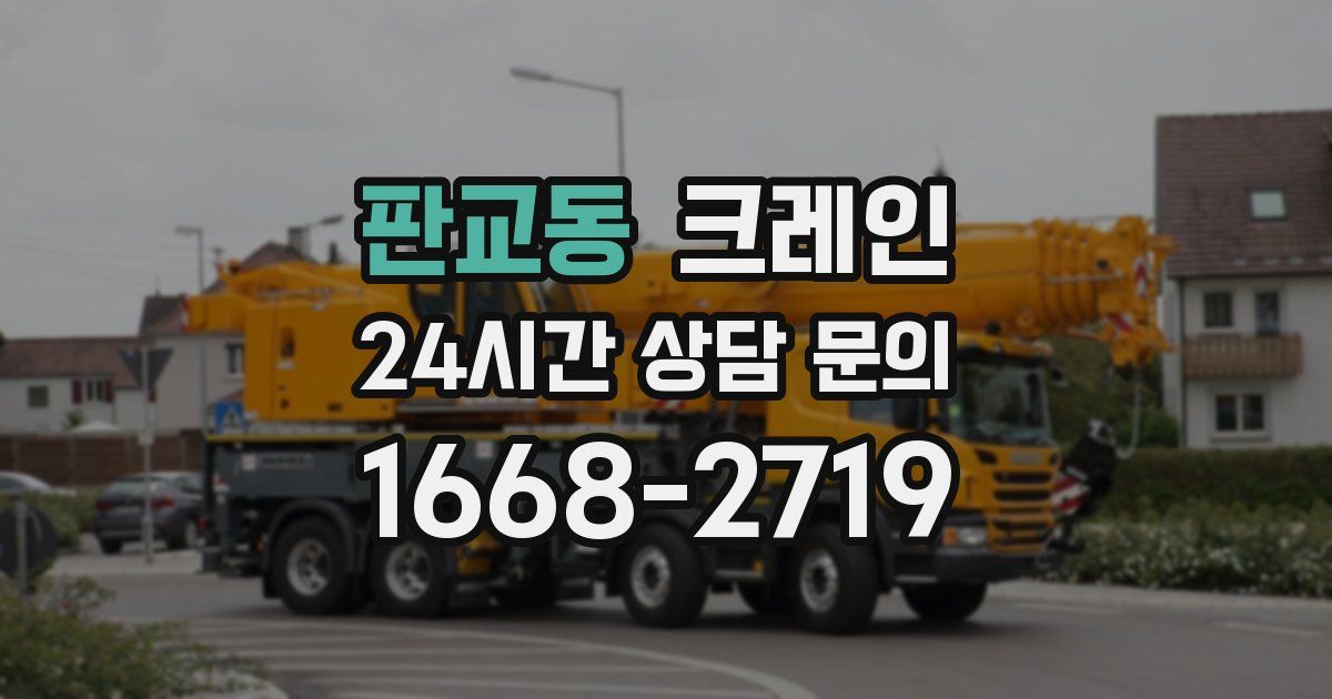 판교동 크레인
