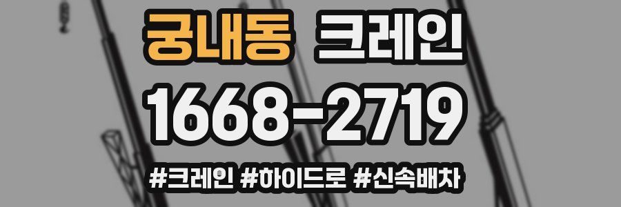 궁내동 크레인 작업