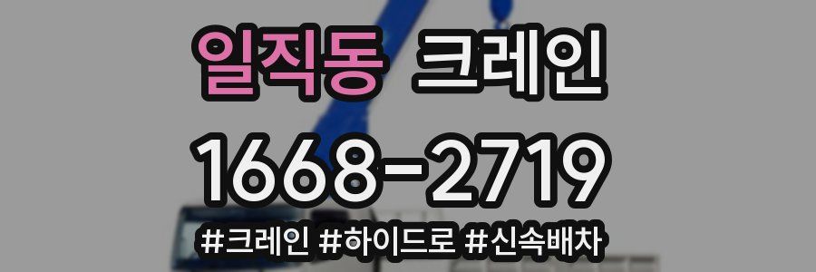 일직동 크레인 작업