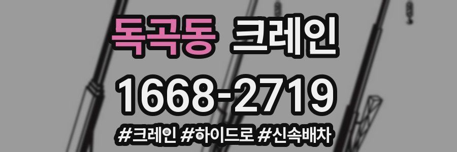 독곡동 크레인 작업