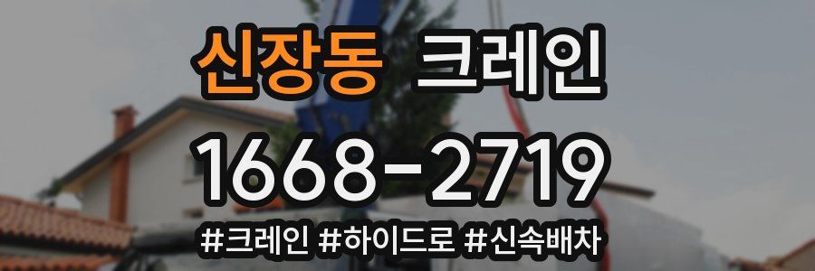신장동 크레인 작업