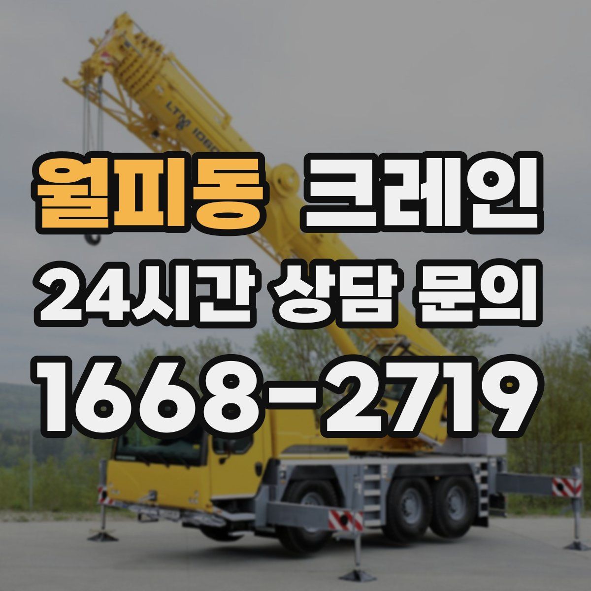 월피동 카고 크레인