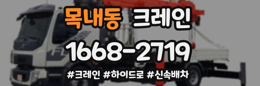 목내동 크레인 작업