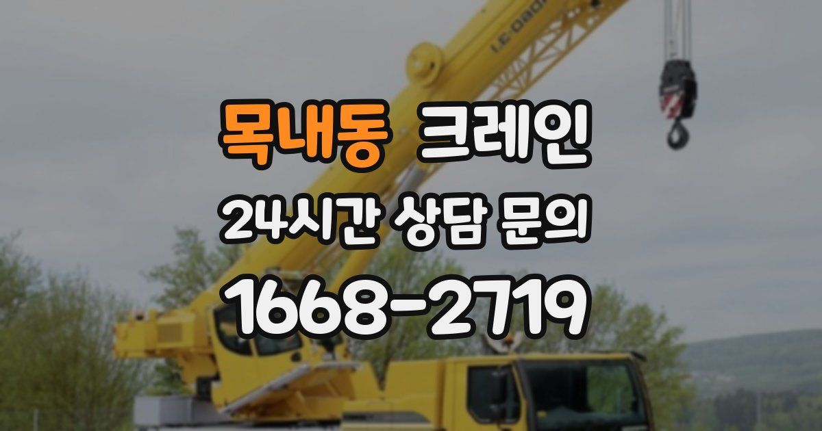 목내동 크레인
