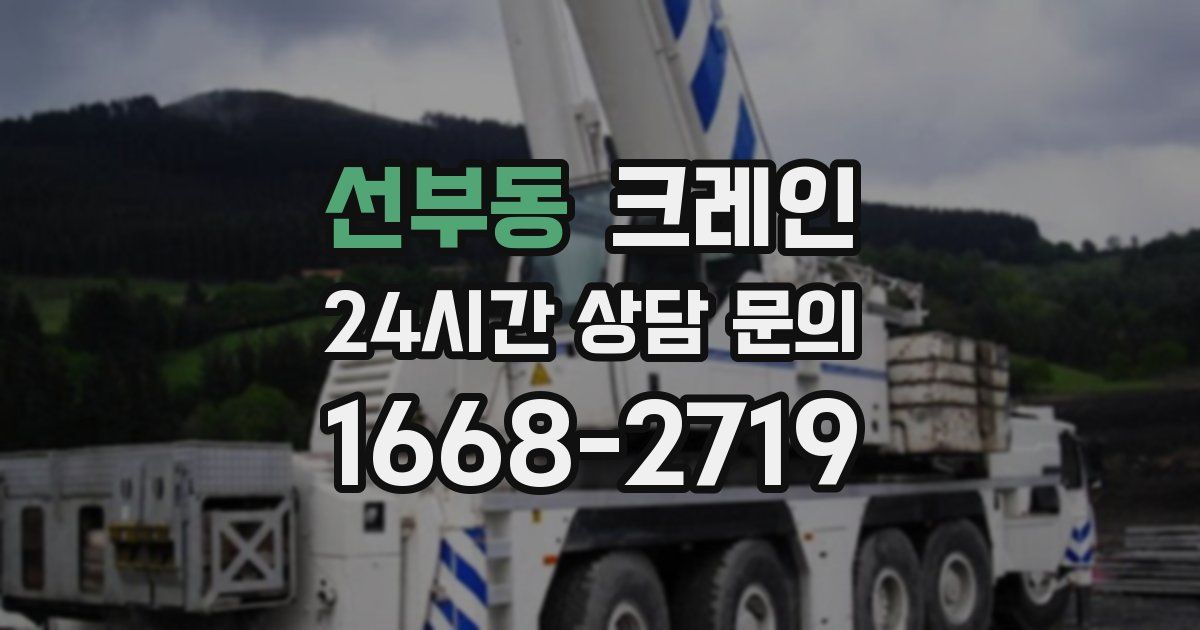 선부동 크레인