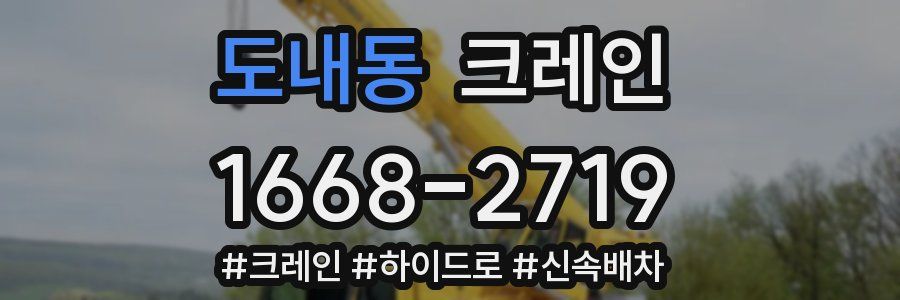 도내동 크레인 작업