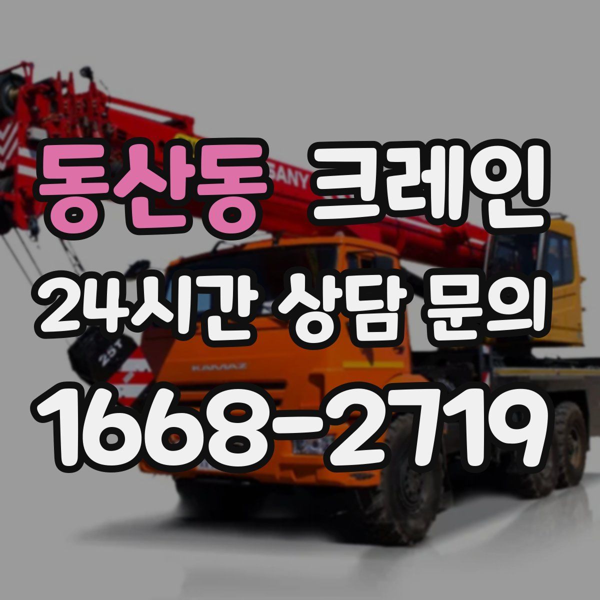 동산동 카고 크레인