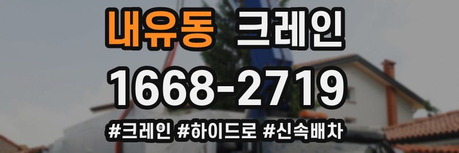 내유동 크레인 작업