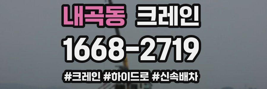 내곡동 크레인 작업