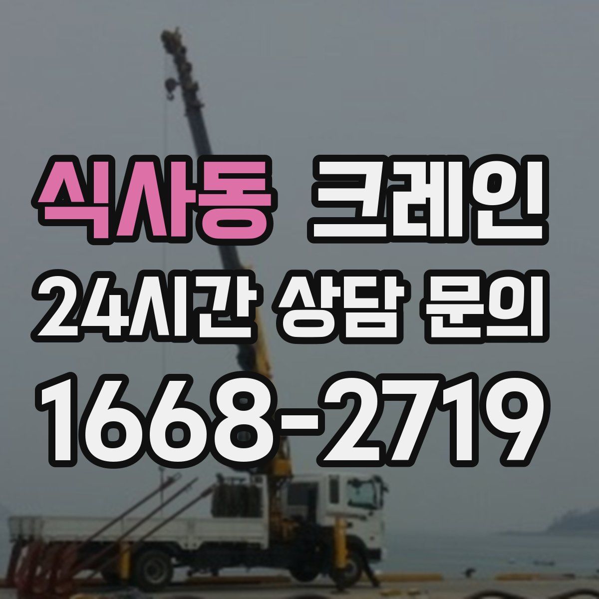 식사동 카고 크레인