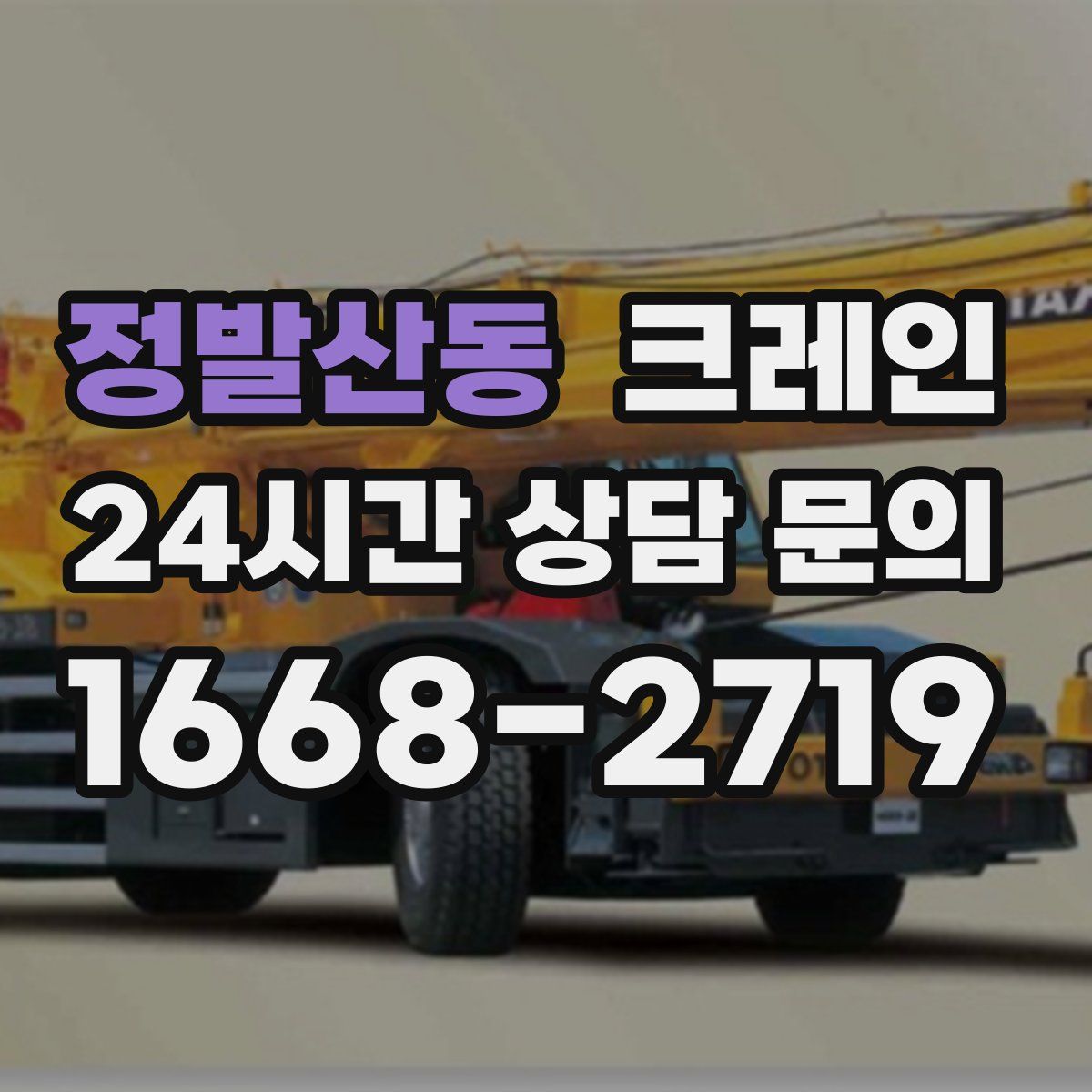 정발산동 카고 크레인