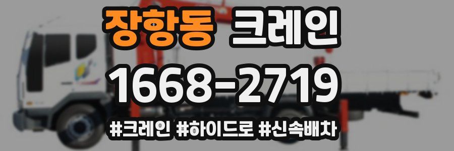 장항동 크레인 작업