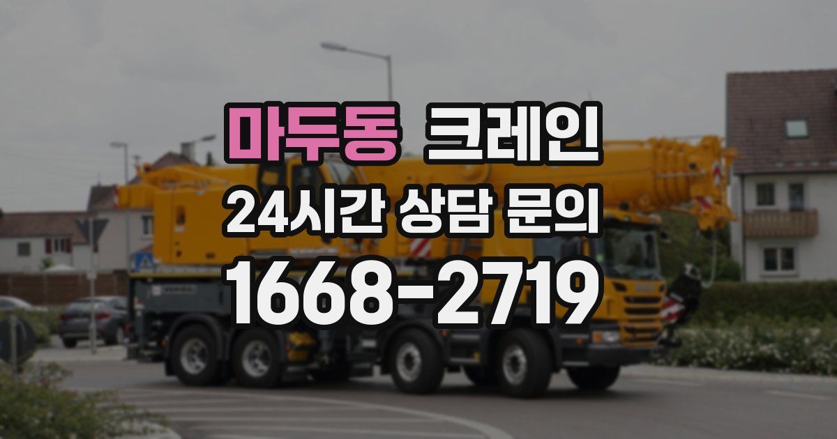 마두동 크레인