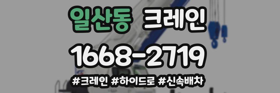일산동 크레인 작업