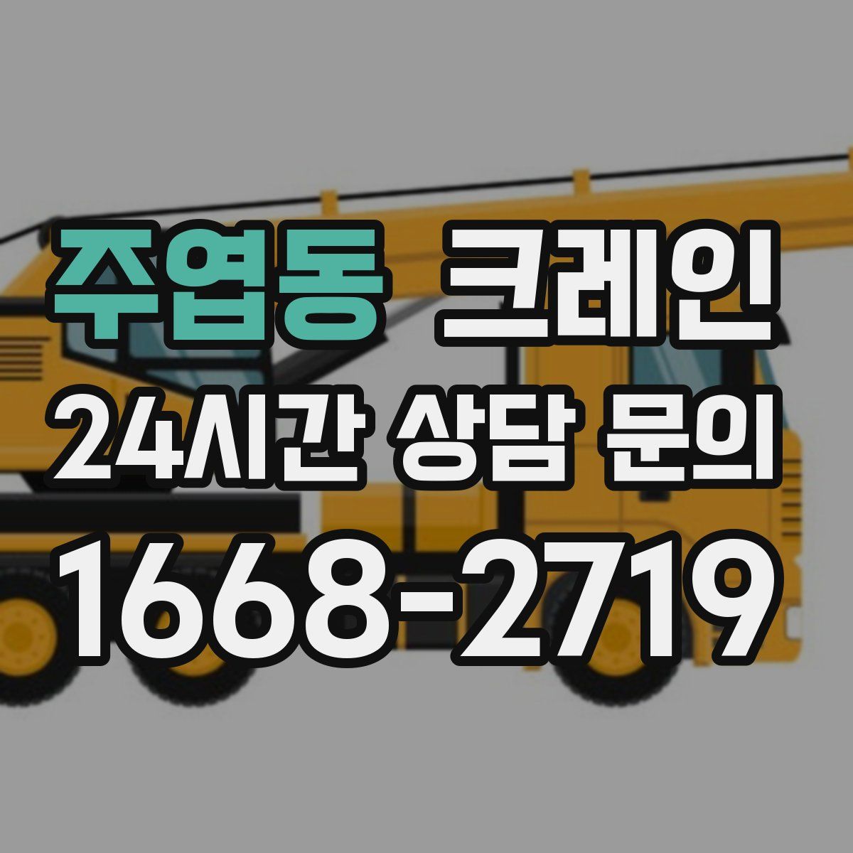 주엽동 카고 크레인