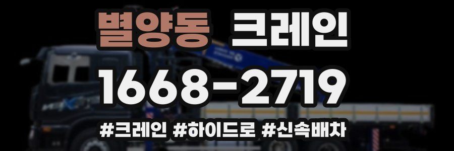 별양동 크레인 작업