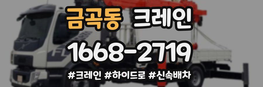 금곡동 크레인 작업