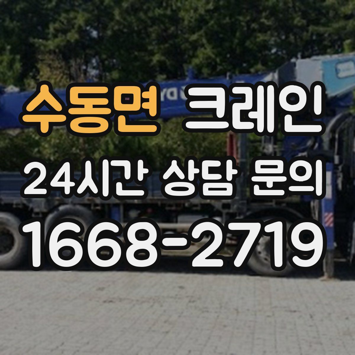 수동면 카고 크레인