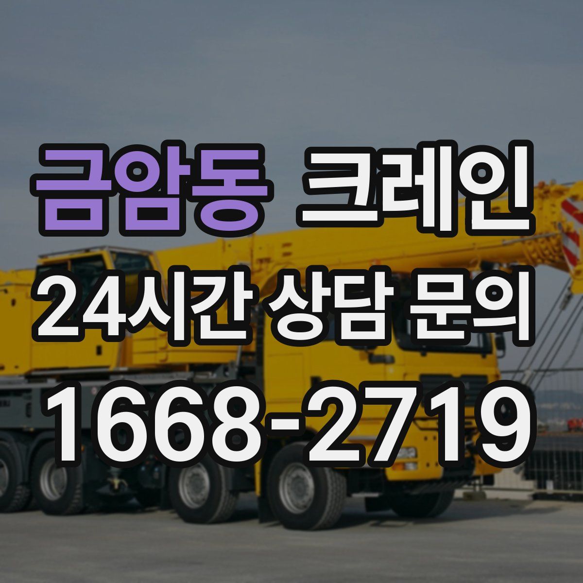 금암동 카고 크레인