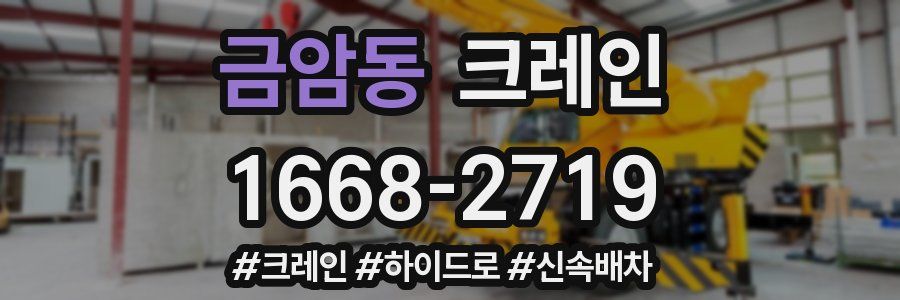금암동 크레인 작업