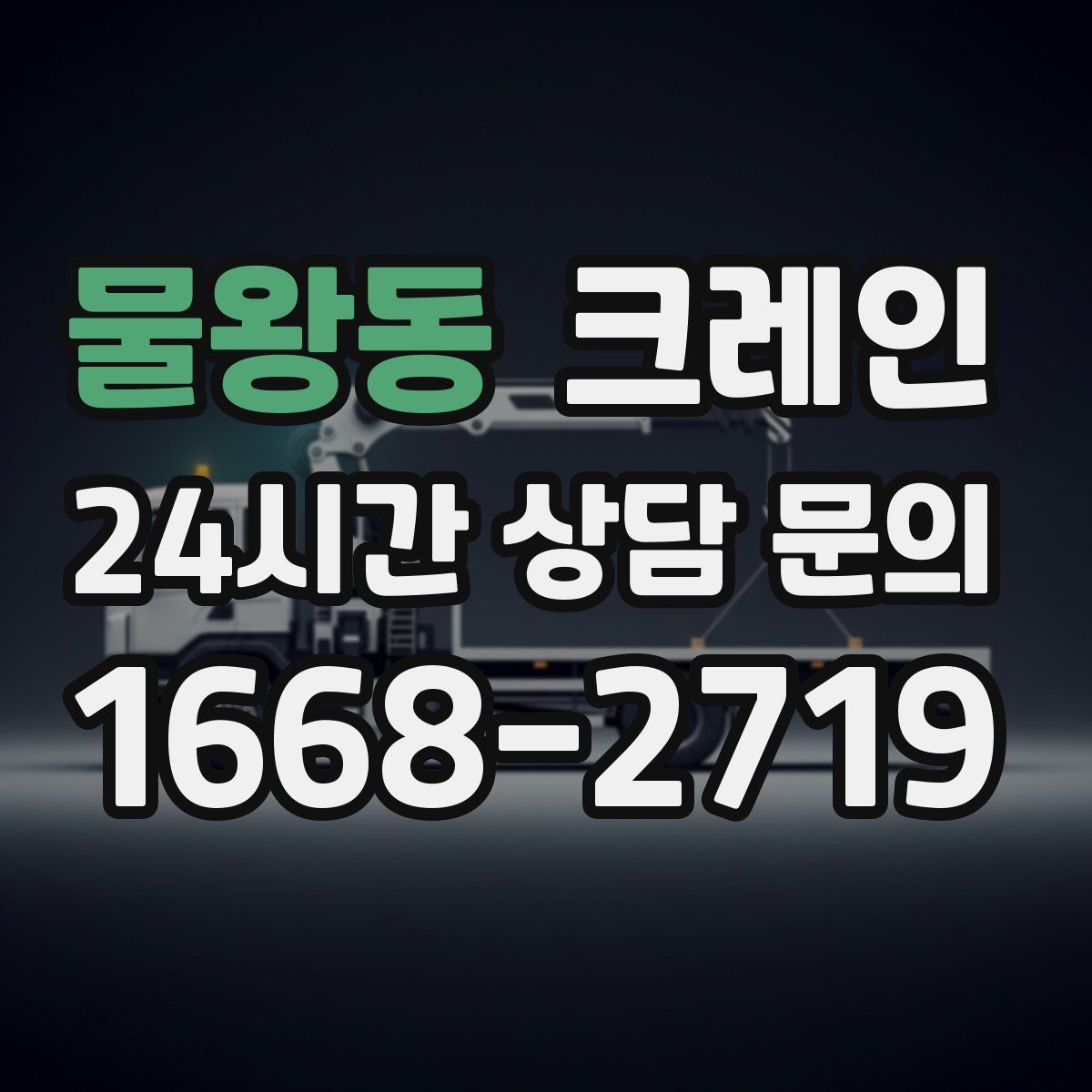 물왕동 카고 크레인