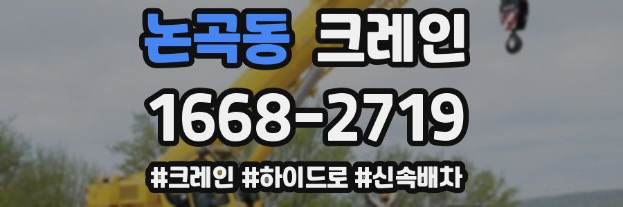 논곡동 크레인 작업