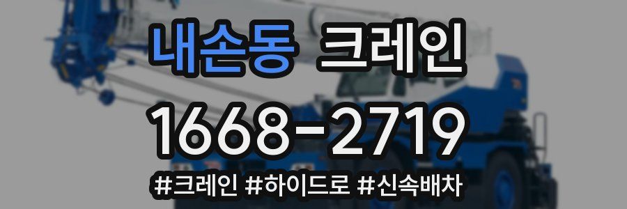 내손동 크레인 작업