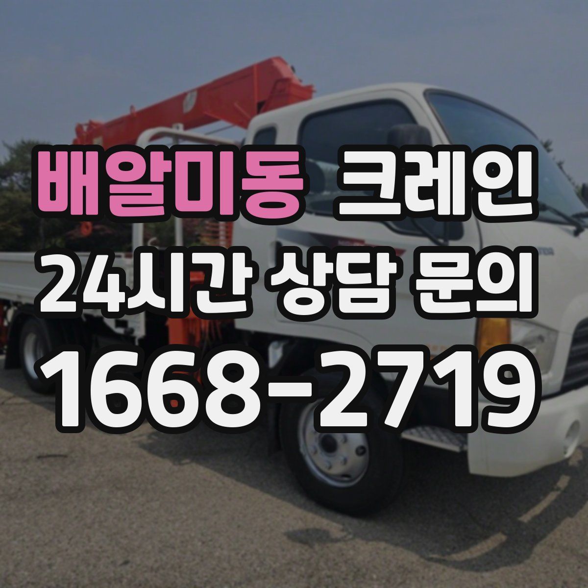 배알미동 카고 크레인