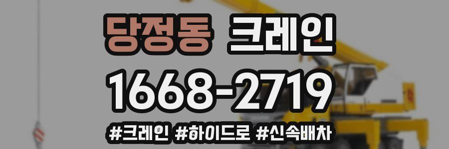 당정동 크레인 작업