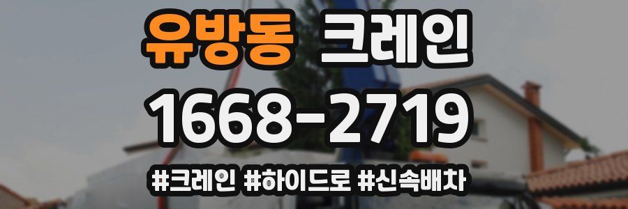 유방동 크레인 작업