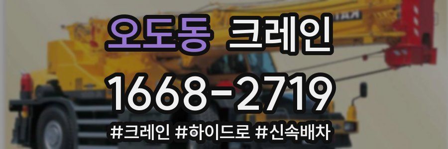 오도동 크레인 작업