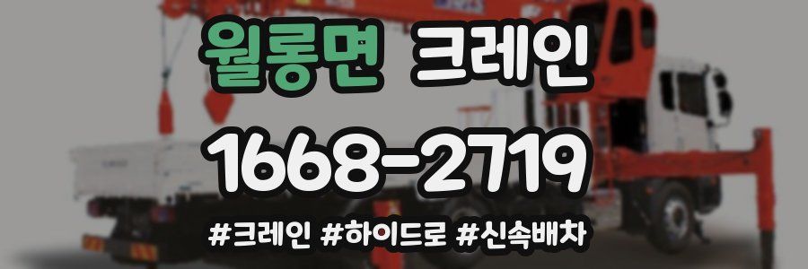 월롱면 크레인 작업